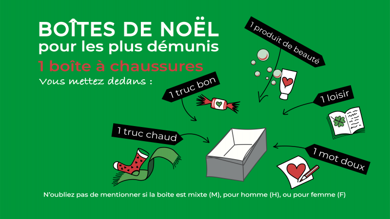 Comment faire une boîte à cadeau pour le Village Solidaire Comment faire une boîte à cadeau pour le Village Solidaire
