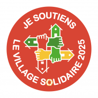 Village Solidaire, autocollant