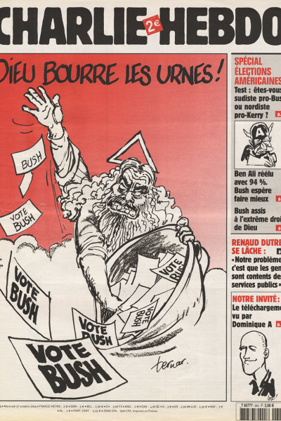 Charlie Hebdo - Dieu bourre les urnes